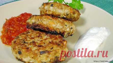 Котлеты из геркулеса с картофелем и грибами