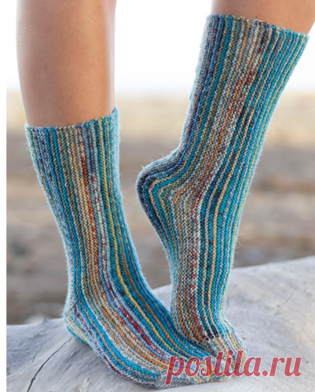 Носки с продольными полосками diy / Вязание / ВТОРАЯ УЛИЦА - Выкройки, мода и современное рукоделие и DIY
