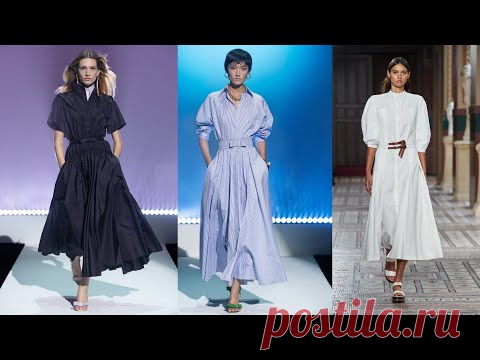 Платье-рубашки 2021: тренды фасонов и принтов, 5 способов визуального уменьшения объема талии.