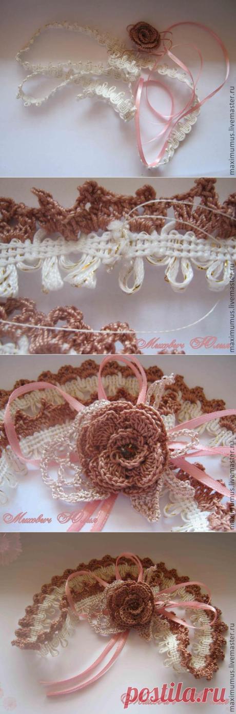 Повязка в винтажном стиле - Ярмарка Мастеров - ручная работа, handmade