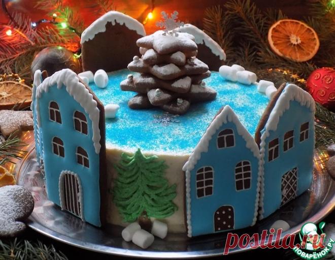 Шифоновый медовик с карамельными яблоками – кулинарный рецепт