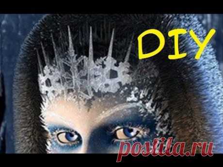 Frozen Ice Queen crown  - DIY with HOT GLUE