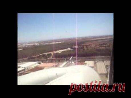 Посадка самолета в Анталии. Landing aircraft in Antalya. - YouTube