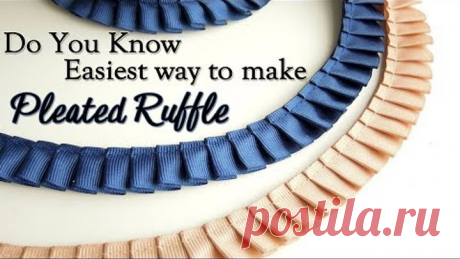 Do you know Easiest Way to make Pleated Ruffle | Knife Pleat Ruffle | Box Pleat Ruffle