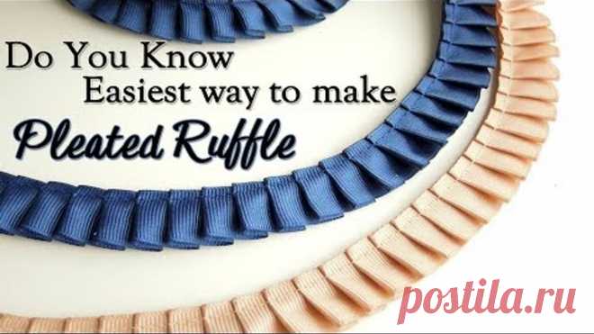Do you know Easiest Way to make Pleated Ruffle | Knife Pleat Ruffle | Box Pleat Ruffle