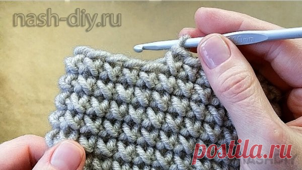 ВЯЖЕМ УЗОР крючком Крестики ВЯЖЕМ УЗОР крючком Крестики​​​​По Вашим просьбам подробно показываю как вязать всеми любимый узор 