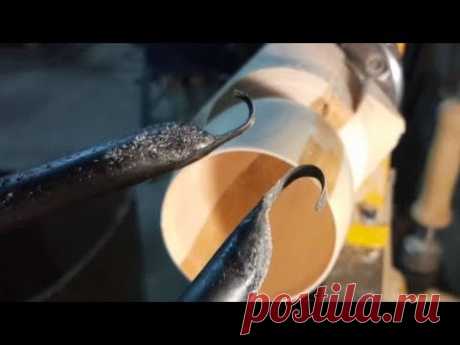 Токарный резец расточной крючок из метчика.