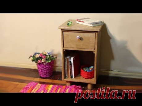 MESA DE CABECEIRA DE PAPELÃO RECICLADO - CARDBOARD HEAD TABLE RECYCLED - MESA DE CARTÓN RECICLADO - YouTube