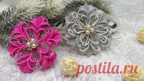 3D Snowflake from Foam – DIY Step-by-Step Tutorial