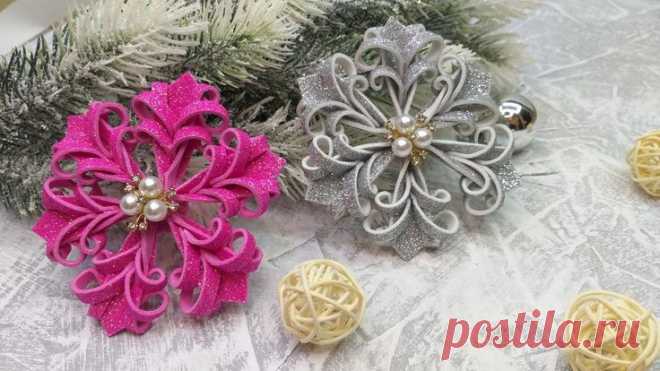 3D Snowflake from Foam – DIY Step-by-Step Tutorial