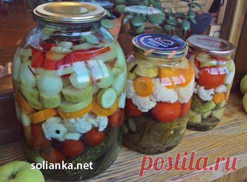 Ассорти на зиму из овощей или рецепт пикули маринованные