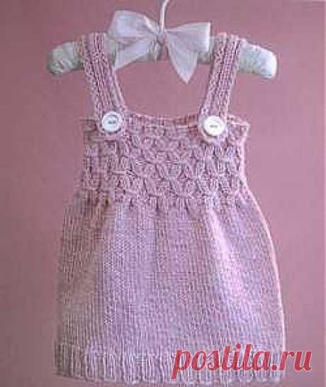 Сарафан для девочки 1-2 года / Вязание спицами для детей / PassionForum - мастер-классы по рукоделию
