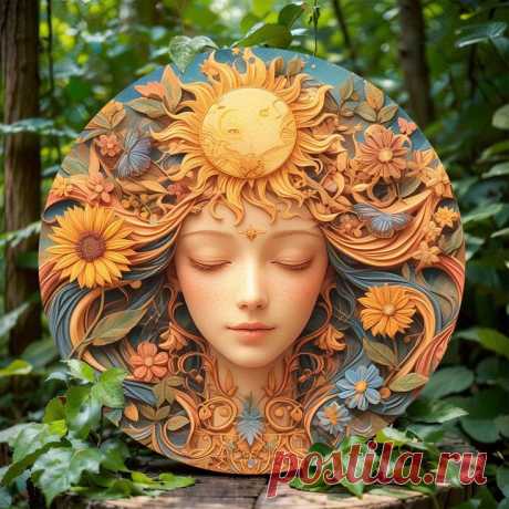 Temu｜1pc, 8x8 Inch Rustic Round Aluminum Sign, Hippie Themed Wreath Design, 2d Flat Metal Wall Decor For Home, Cafe, Apartment, Restaurant, Living Room, Waterproof & Weather Resistant, High-quality Printing, Ideal For Holiday & Mother's Day Gift