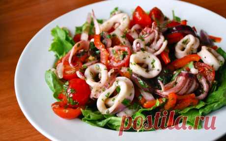 Простой и самый вкусный салат с кальмарами - Кейс советов