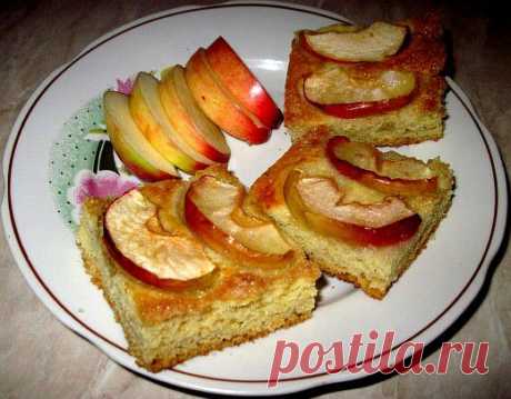Быстрый пирог песочный с яблоками | Готовим классно