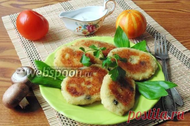 КАРТОФЕЛЬНЫЕ КОТЛЕТЫ С ГРИБАМИ И СЫРОМ
