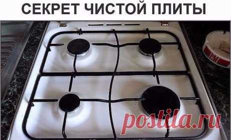 Как содержать всегда плиту в чистоте. 

Очень трудно бывает отмыть газовую или электрическую плиту, а чтобы облегчить работу применяют специальный состав. Он позволяет плиту не отмывать, а просто протирать. Тонкий слой этой смеси на плите незаметен (на белой). Зато при уборке любая грязь отмывается без усилий. 

Процесс будет непрерывный. Первый раз хорошо отмойте плиту, затем смажьте составом. И живите спокойно, пока не помоете плиту (по необходимости). И снова чистую пли...