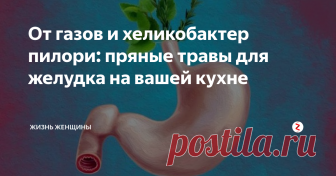 От газов и хеликобактер пилори: пряные травы для желудка на вашей кухне Когда начинает болеть в желудке, ухудшается пищеварение, а живот испускает громогласные газы, то настала пора лечить желудок. Виной всему могут быть неправильный образ жизни, нездоровое питание, и даже бактерия хеликобактер пилори. Безусловно, в подобных случаях нужно обращаться к врачу. А дома уже закрепить эффект - с помощью обычных пряных трав на вашей кухне!