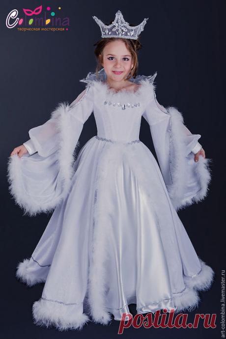 Купить Костюм снежной королевы - белый, снежная королева, костюм снежной королевы, костюм королевы