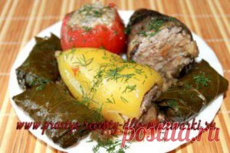 Фаршированные овощи в мультиварке