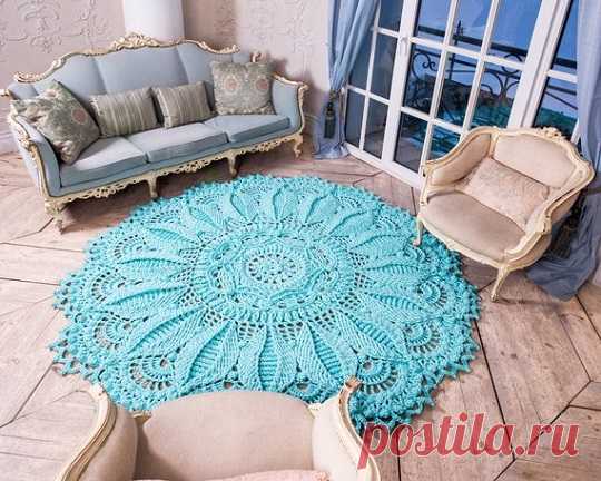 Crochet doily rug tutorial - XELLCRAFTS