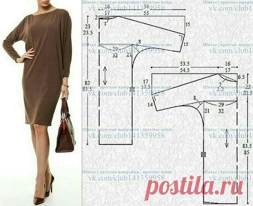 ЛЁГКИЙ КРОЙ-ОСЕННЕЕ ПЛАТЬЕ