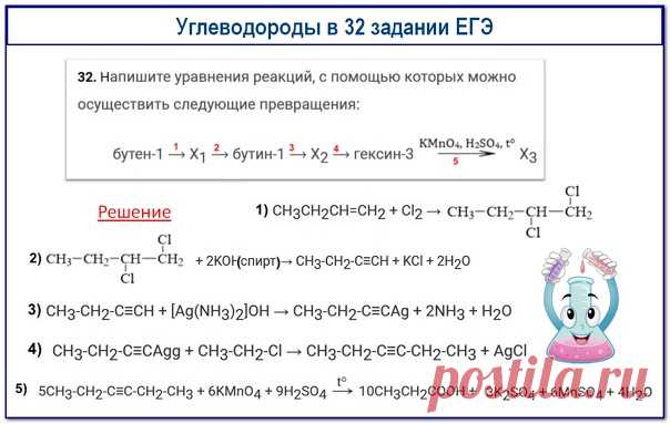 Всем привет
Кто готовит сани летом...
Кто повторяет летом органику, тот молодец!
Вам в помощь разбор 32 задания ЕГЭ.
Чтобы успешно сделать это задание и заработать 5 первичных баллов, нужно знать не только химические свойства углеводородов, но и способы их получения.
Всем летнего настроения и боевого задора!
#органика@ls_ximia