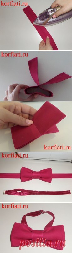 Как сшить галстук-бабочку: мастер-класс А. Корфиати