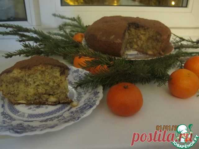 Банановый пирог с орешками кешью.