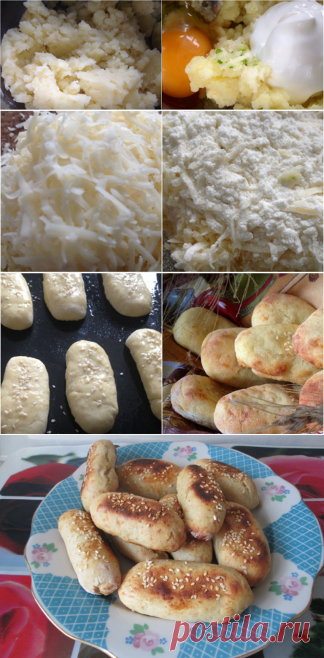Картофельные &quot;пальчики&quot; с сыром и чесноком: простая и сытная закуска
=500 г картофеля
- 1 яйцо
- 150 г муки
- 1 ст. л. нежирной сметаны
- 50 г твердого сыра
- 2 зубчика чеснока
- 1 ст. л. кунжута (для посыпки)
- соль, перец по вкусу