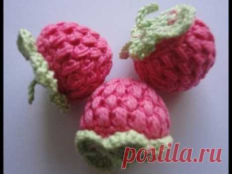 Ягода малины Вязание крючком Raspberry Crochet .