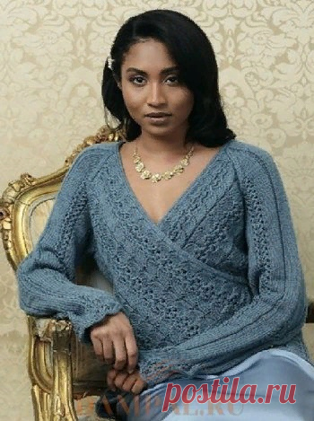 Вязаный кардиган с запахом «Winged Surplice»

Очаровательный вязаный кардиган с запахом выполнен рисунком, напоминающем крылья.

Размеры:
S (M, L, XL)

Окружность груди – 71-81 (81.5-91.5, 91.5-101.5, 102-112) см,
Окружность груди готового изделия (ширина спинки х 2) – 86 (96.5, 106.5, 117) см.