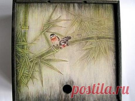 МК - состаренный фон под вживление лазерной распечатки. - Ярмарка Мастеров - ручная работа, handmade