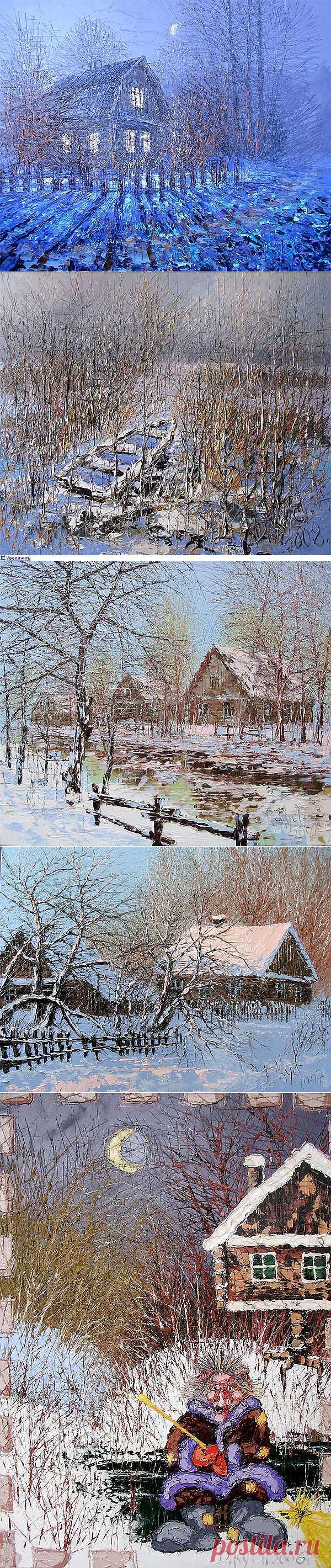 Зимние пейзажи художника Дмитрия Кустановича | ПолонСил.ру - социальная сеть здоровья