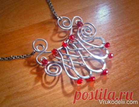 Ажурное колье в стиле Wire Wrap / Wire Wrap / В рукоделии