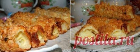 Оригинальные горячие бутерброды-трубочки. Вкусный, необычный завтрак 


Родные скажут вам спасибо!










Ингредиенты:
Хлеб (белый, тостовый) — 6 штукСыр плавленный (ломтики) — 6 штукЯйцо — 2 штукХлопья овсяные — 1 стаканаСольМасло растительное (для жарки)
Приготовл…