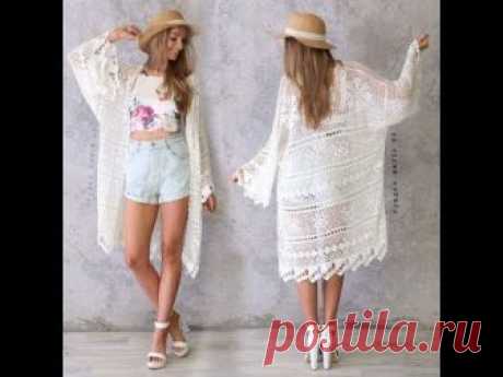 Летний КАРДИГАН филейным узором КРЮЧКОМ ❤ Somedays Lovin ❤ crochet summer CARDIGAN 🔒