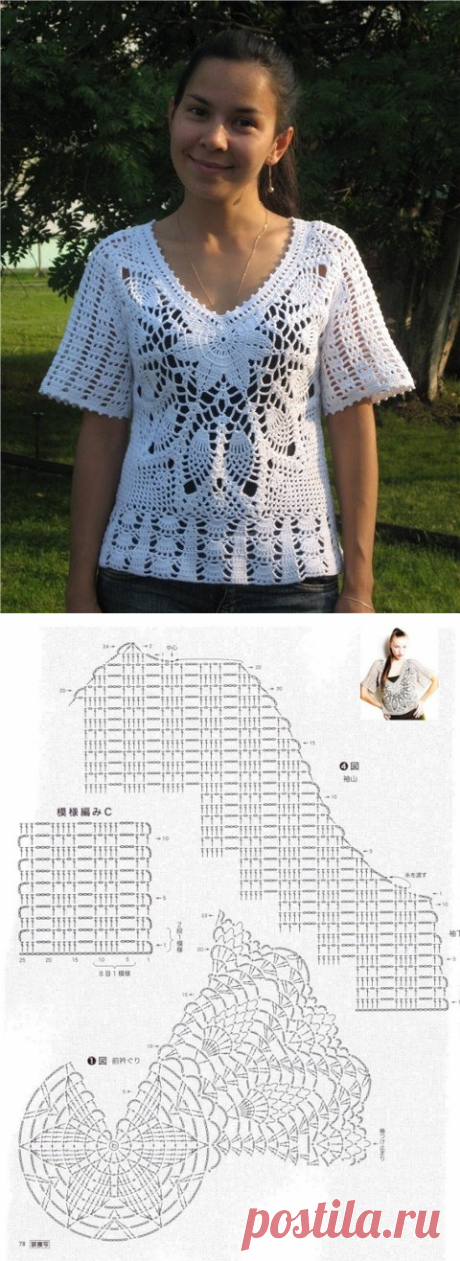 БЛУЗА КРЮЧКОМ