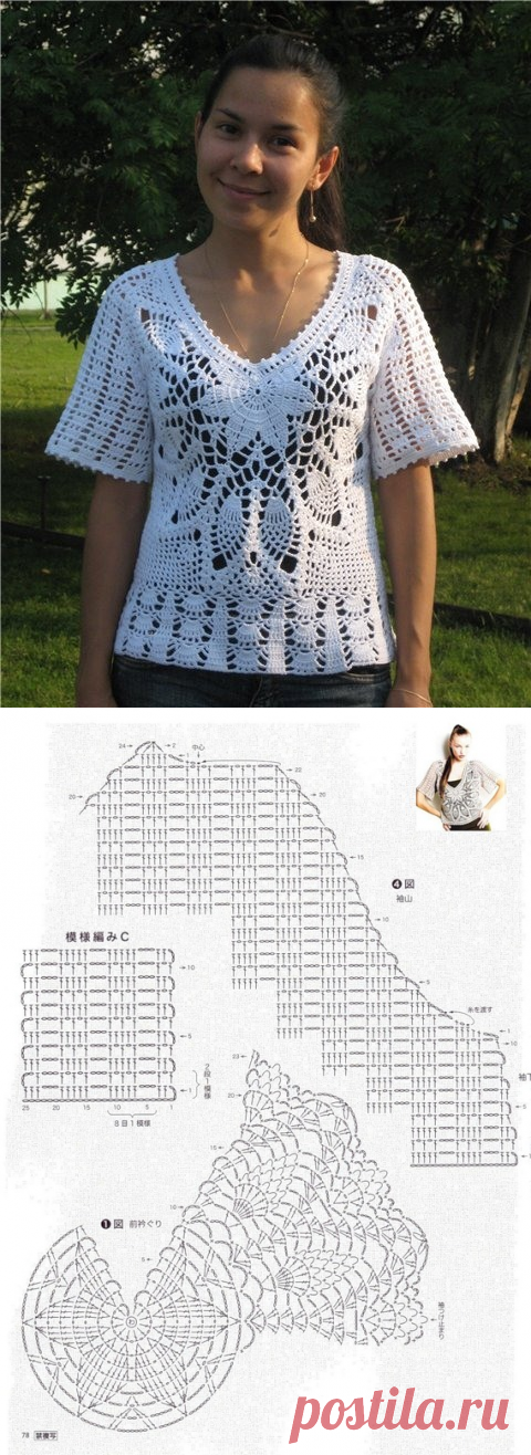 БЛУЗА КРЮЧКОМ