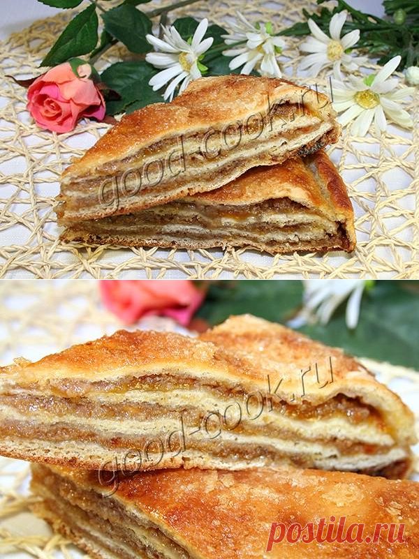 Дрожжевой пирог с орехами по-румынски. Рецепт приготовления. Хорошая кухня
