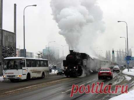 В Брно (Чехия) по улицам города ходят поезда 🚌🚊🚗