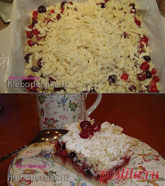 Тертый пирог с клюквой и брусникой - ХЛЕБОПЕЧКА.РУ - рецепты, отзывы, инструкции
