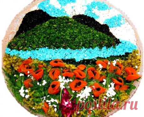 УКРАШЕНИЕ БЛЮД-03. УКРАШЕНИЕ САЛАТОВ и ВИНЕГРЕТОВ - пошаговые фото, рецепты