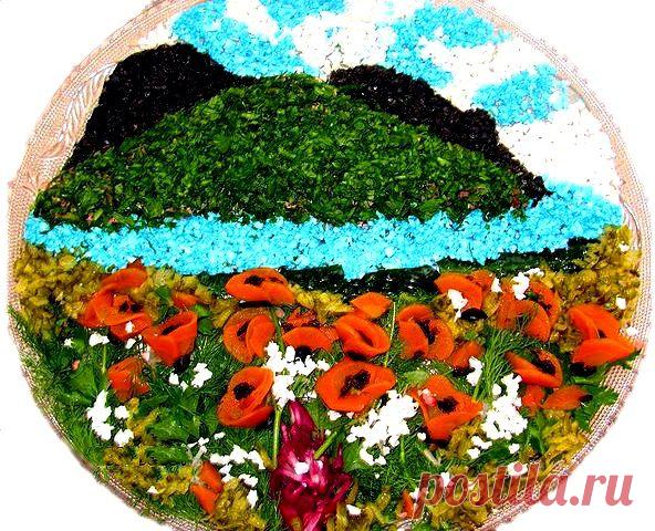 УКРАШЕНИЕ БЛЮД-03. УКРАШЕНИЕ САЛАТОВ и ВИНЕГРЕТОВ - пошаговые фото, рецепты