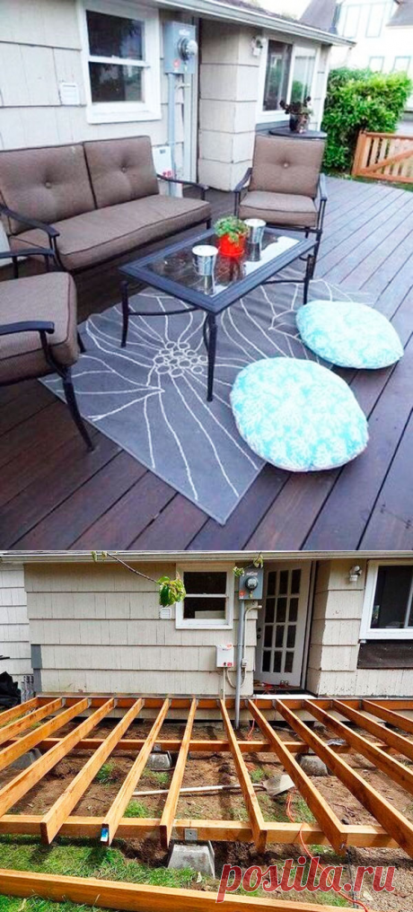 Деревянная терраса своими руками: пошаговые фото