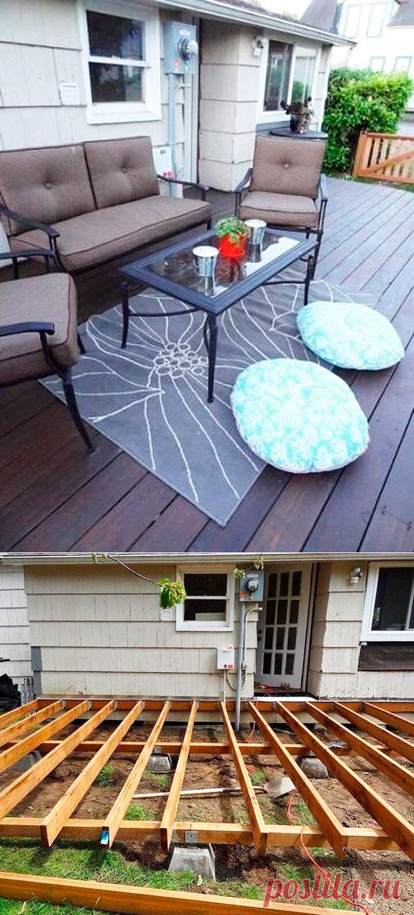 Деревянная терраса своими руками: пошаговые фото