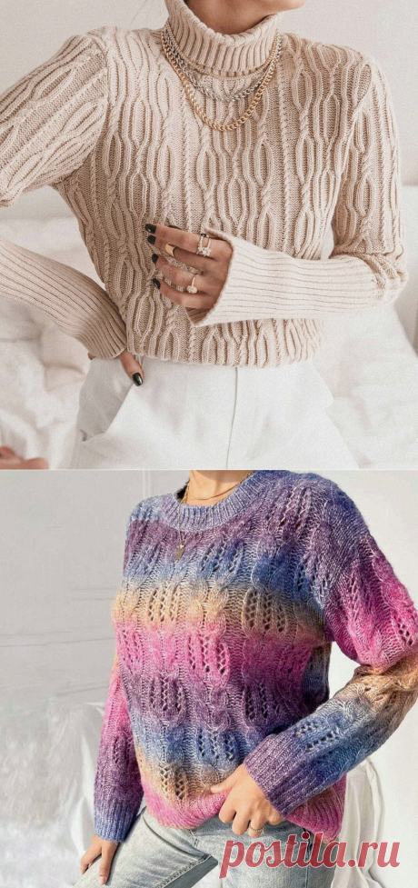 Вяжем косы и жгуты. Модели со схемами.