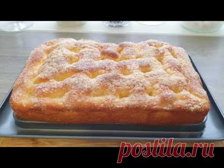 Немецкий Сахарный пирог с Плюшками!Нежные !Воздушные!