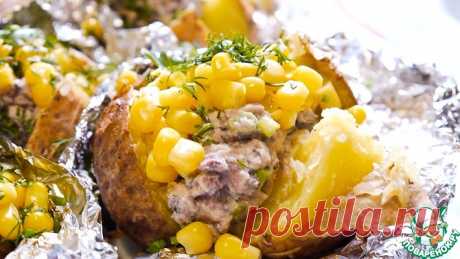 Печеный картофель с рыбной начинкой Кулинарный рецепт