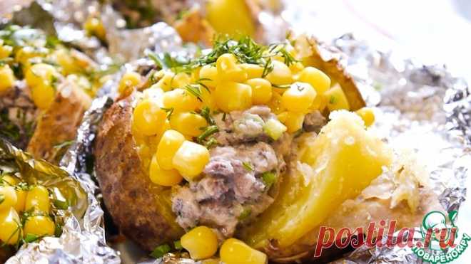 Печеный картофель с рыбной начинкой Кулинарный рецепт